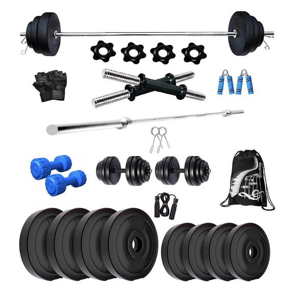 Bodyfit 42KG Combo 3Ft Plain Rod Home Gym Fitness Kit