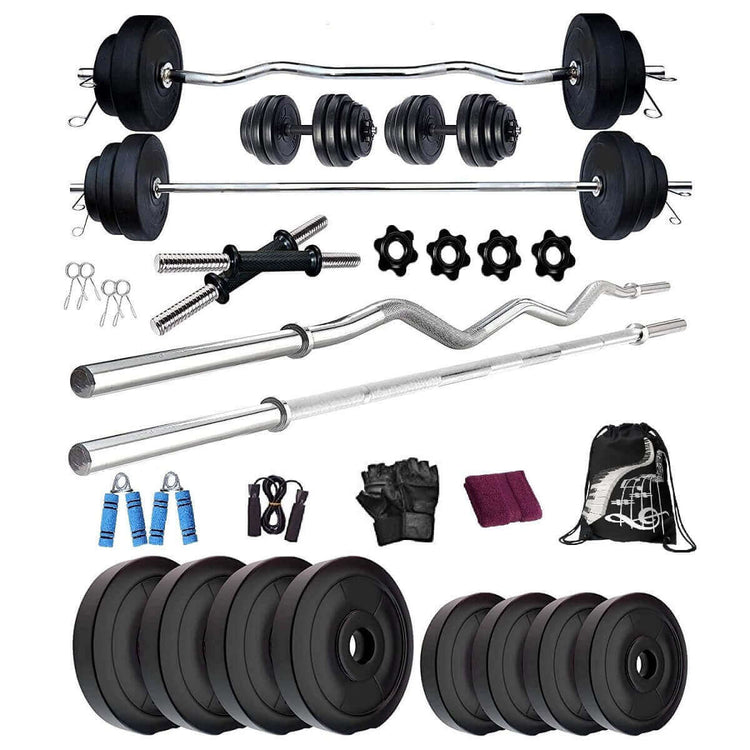 Bodyfit BF-26KG Combo 5ft Rod,3ft Rod,2 D.Rods Home Gym and Fitness Ki ...