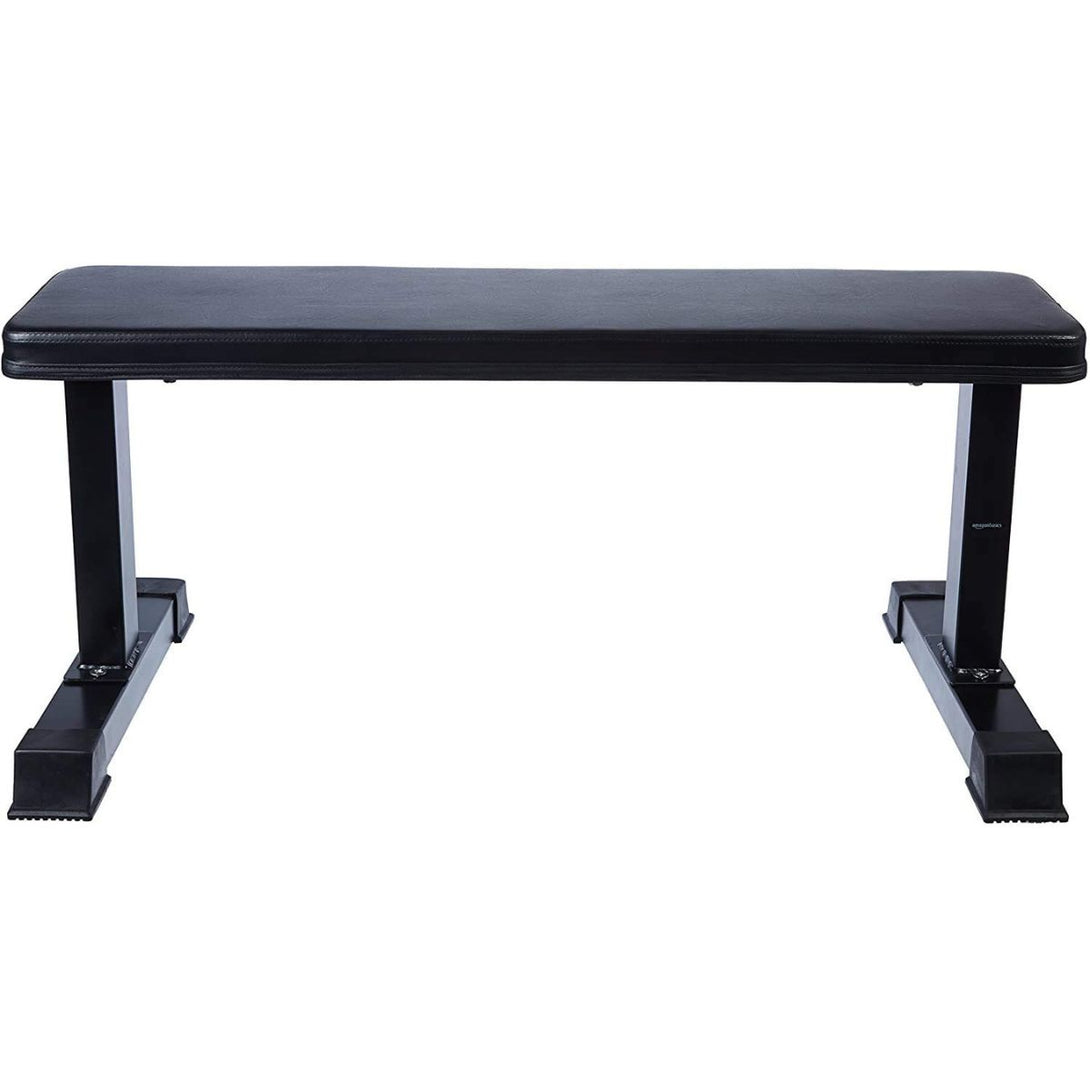 Bodyfit Flat Bench, Gym Bench, Flat Weight Bench, Adjustable Bench for Home Gym