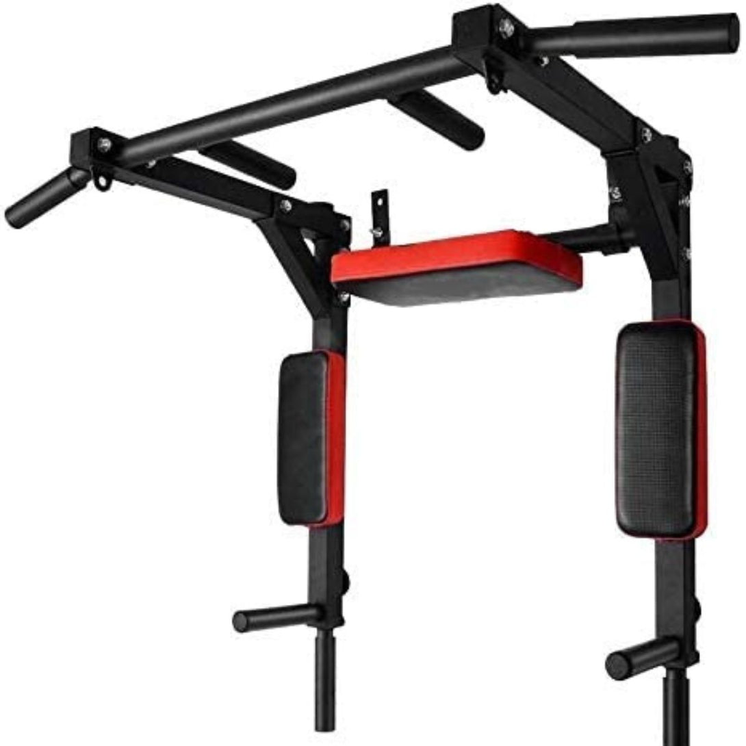 Bodyfit Heavy Multifunctional Wall Mounted pull Up Bar Height Bar Dip Station