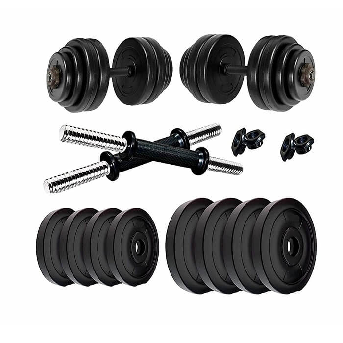 Bodyfit Home Gym Combo Dumbbell Set, Dumbbell Plates, Home Gym Set, Adjustable Dumbbells, Weight Plates, Home Gym Equipments, Exercise Set