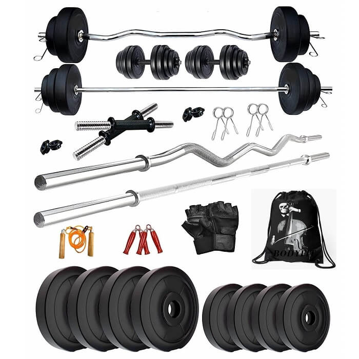 Bodyfit Home Gym Combo, Home Gym Set, Gym Equipment (32kg-60kg)
