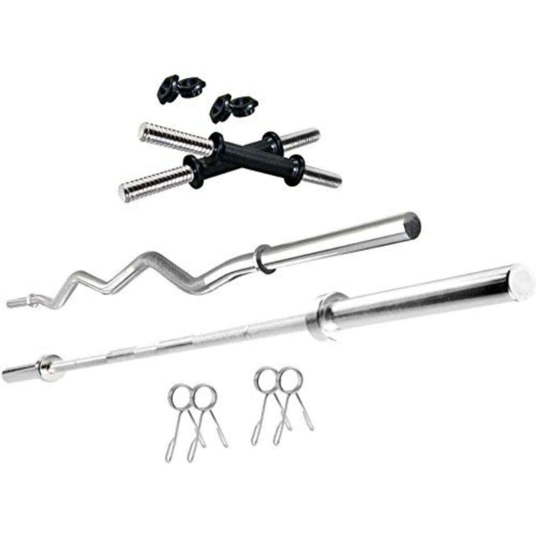 Bodyfit Total Gym Kit Combo 20 Kg Home Gym Set (Multicolour)