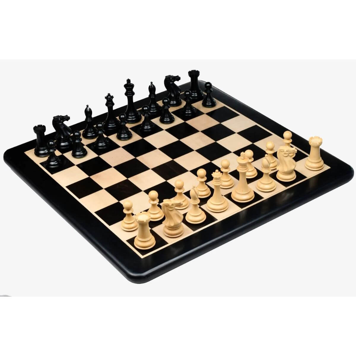 Chessbazaar Dominator Weighted Chess Pieces In Ebony/Boxwood With Boar ...