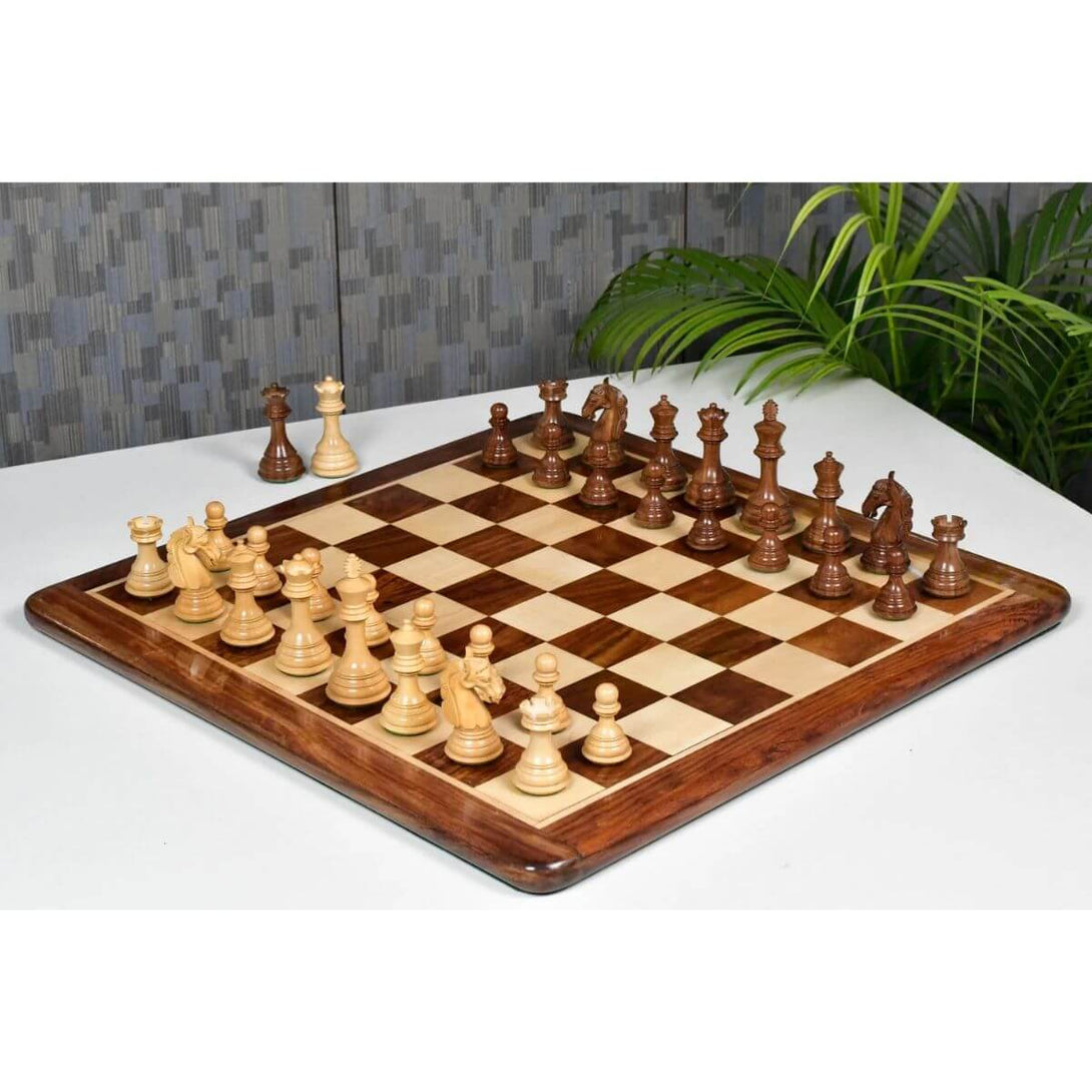 Chessbazaar New Columbian Staunton Series Chess Pieces In Sheesham & B ...