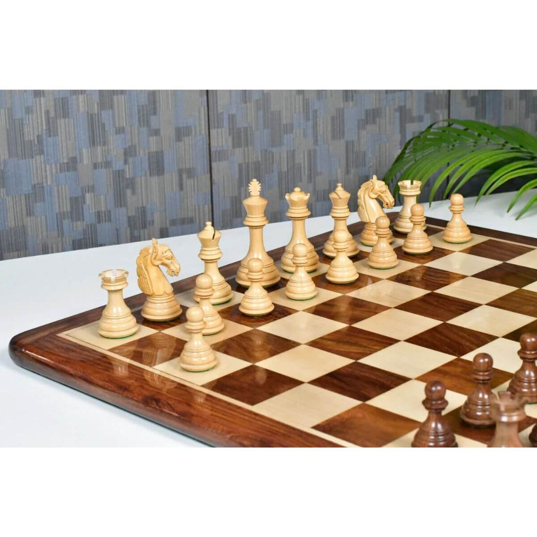 Chessbazaar New Columbian Staunton Series Chess Pieces In Sheesham & B ...