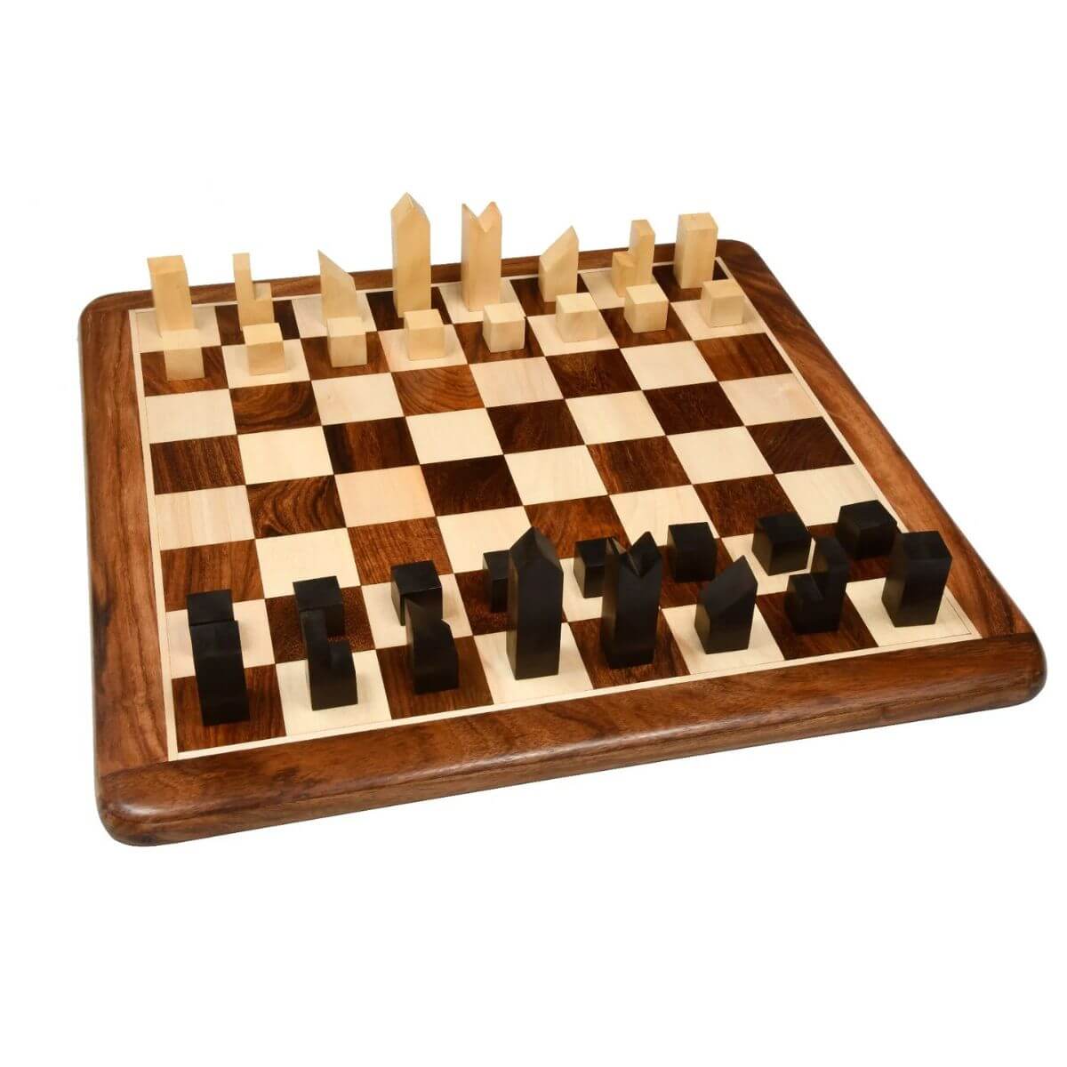 Chessbazaar Repro Minimalist Chess Pieces In Ebonized Boxwood - 2.79 ...