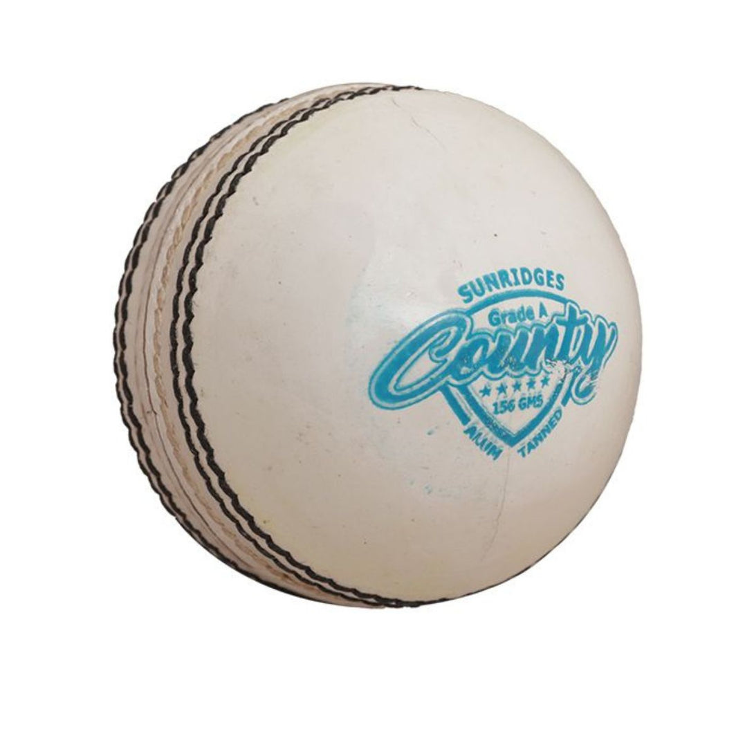 County Cricket Balls (Alum Tanned)-Pack Of 12 (White )