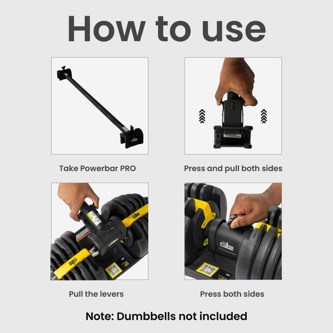 Cube Club Compatible with any Dumbbells & Adjustable Dumbbells