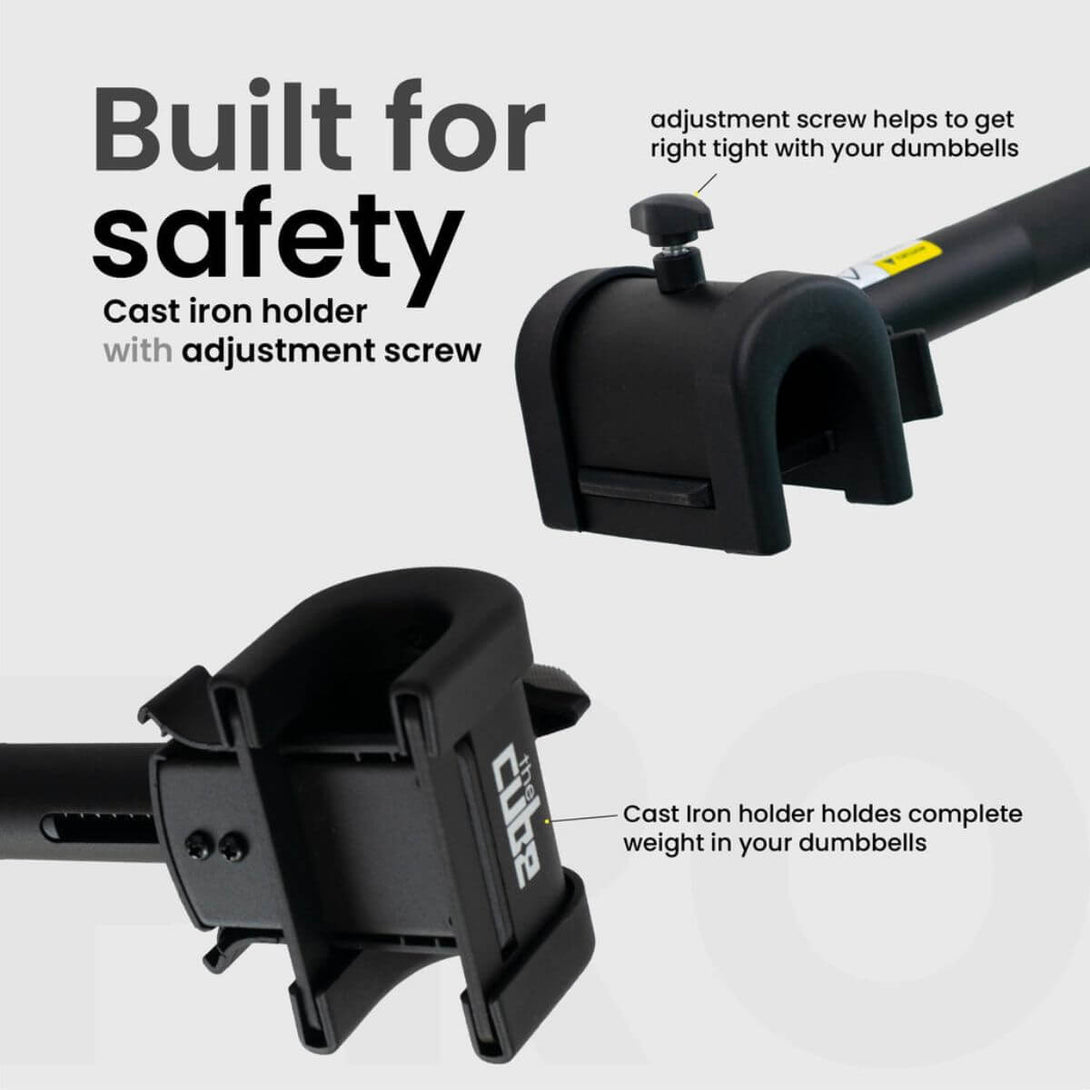 Cube Club Compatible with any Dumbbells & Adjustable Dumbbells