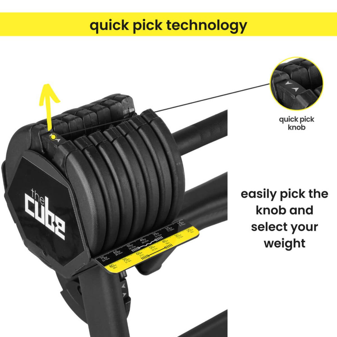 Cube Club Powerbar Pro All-in-one Workout Barbell With Stand ...