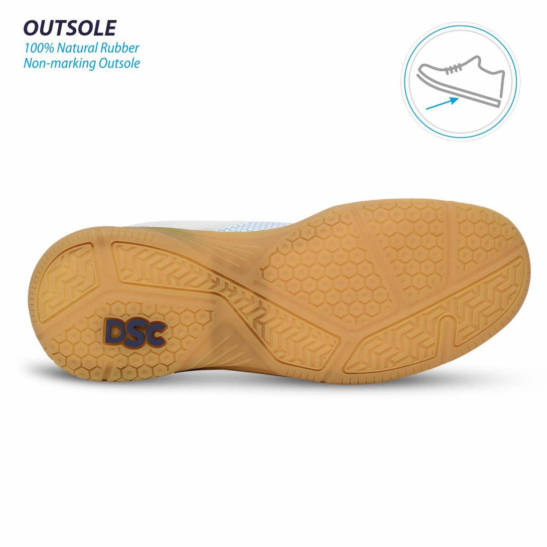 DSC Akido Badminton Shoes (Wht/Nvy/Cre)