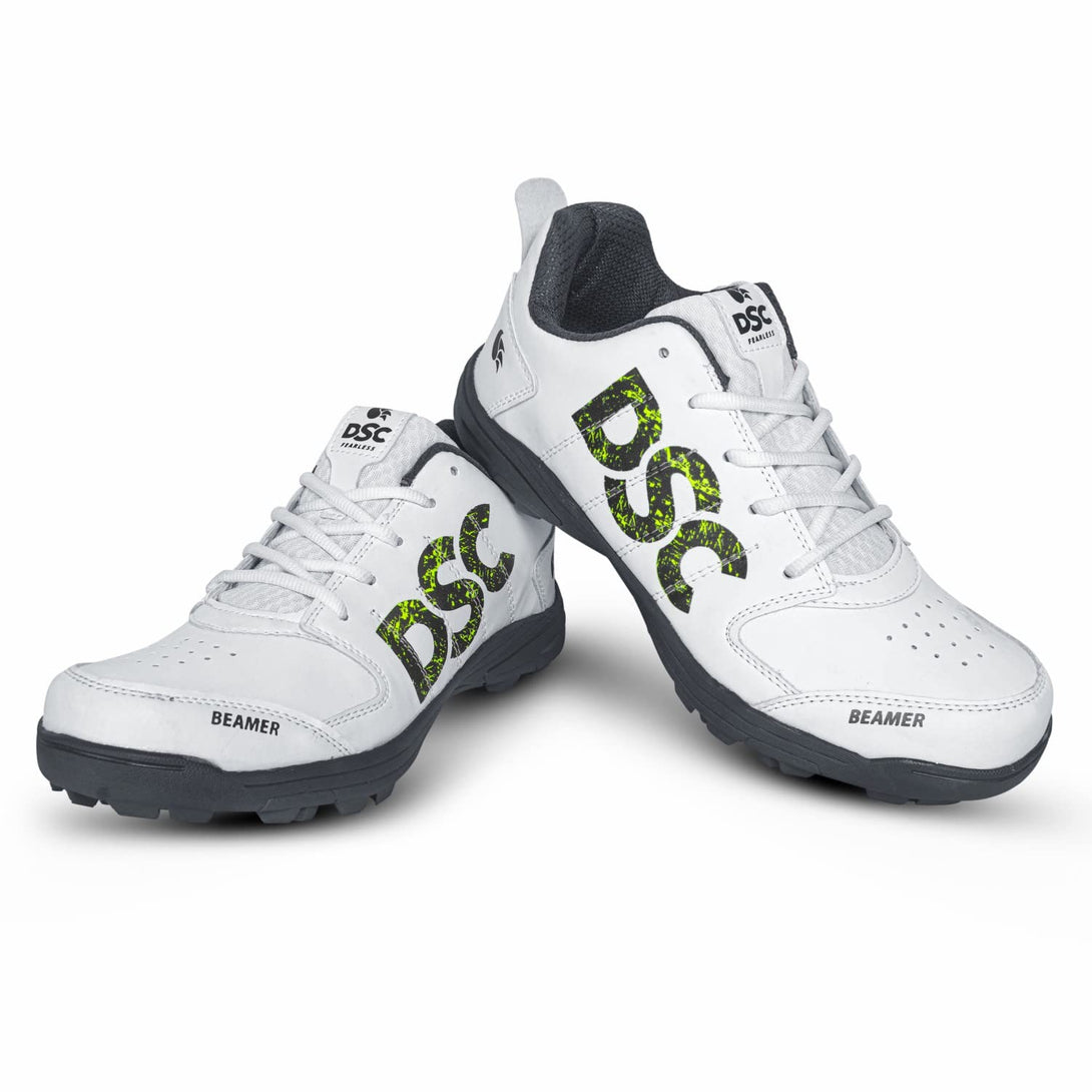 DSC Beamer Cricket Shoes (White/Grey)