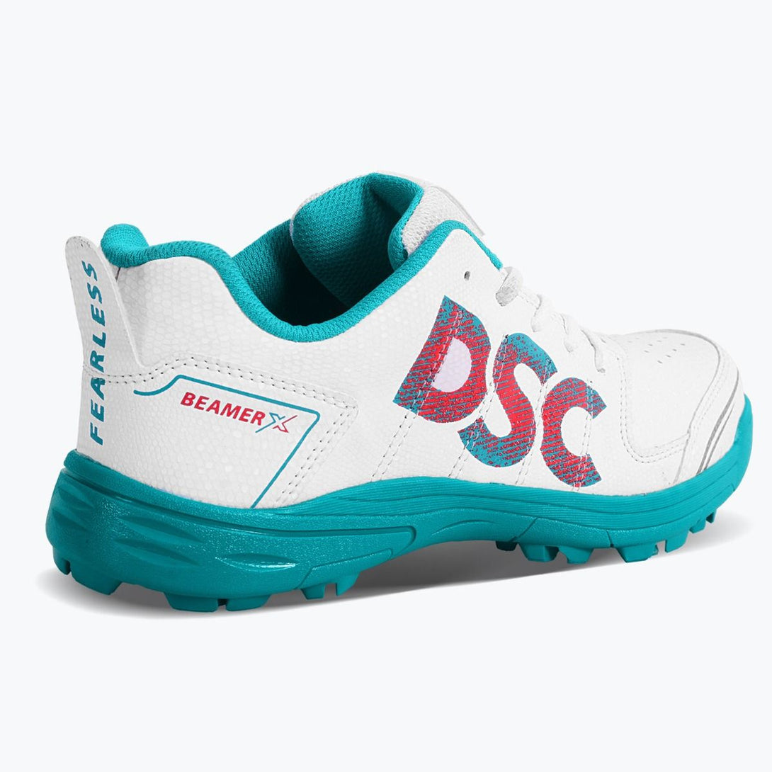 DSC Beamer X Cricket Shoes (Cyan/White)