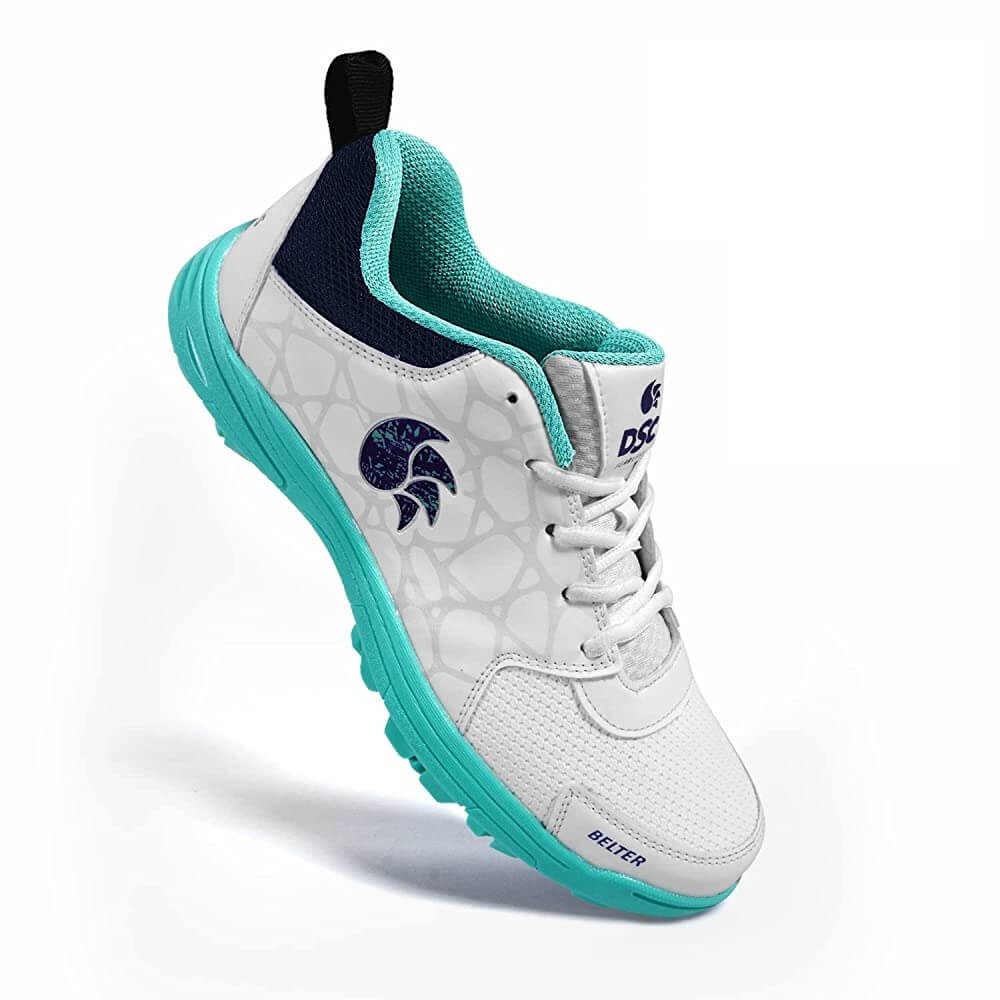 DSC Belter Cricket Shoes (Sea Green/White)