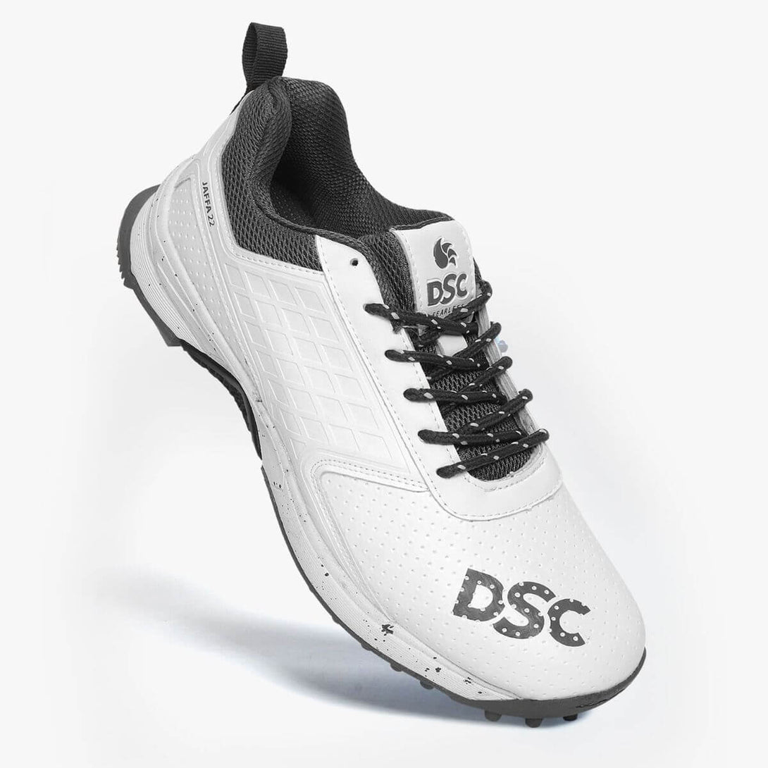 DSC Jaffa 22 Cricket Shoes (White/Grey)