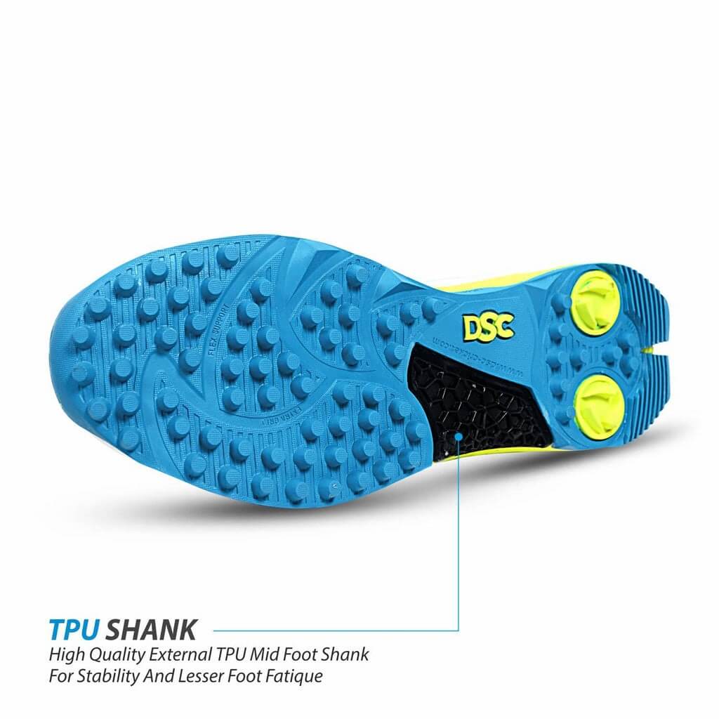 DSC Jaffa 22 Cricket Shoes (WhiteLemon Yellow)