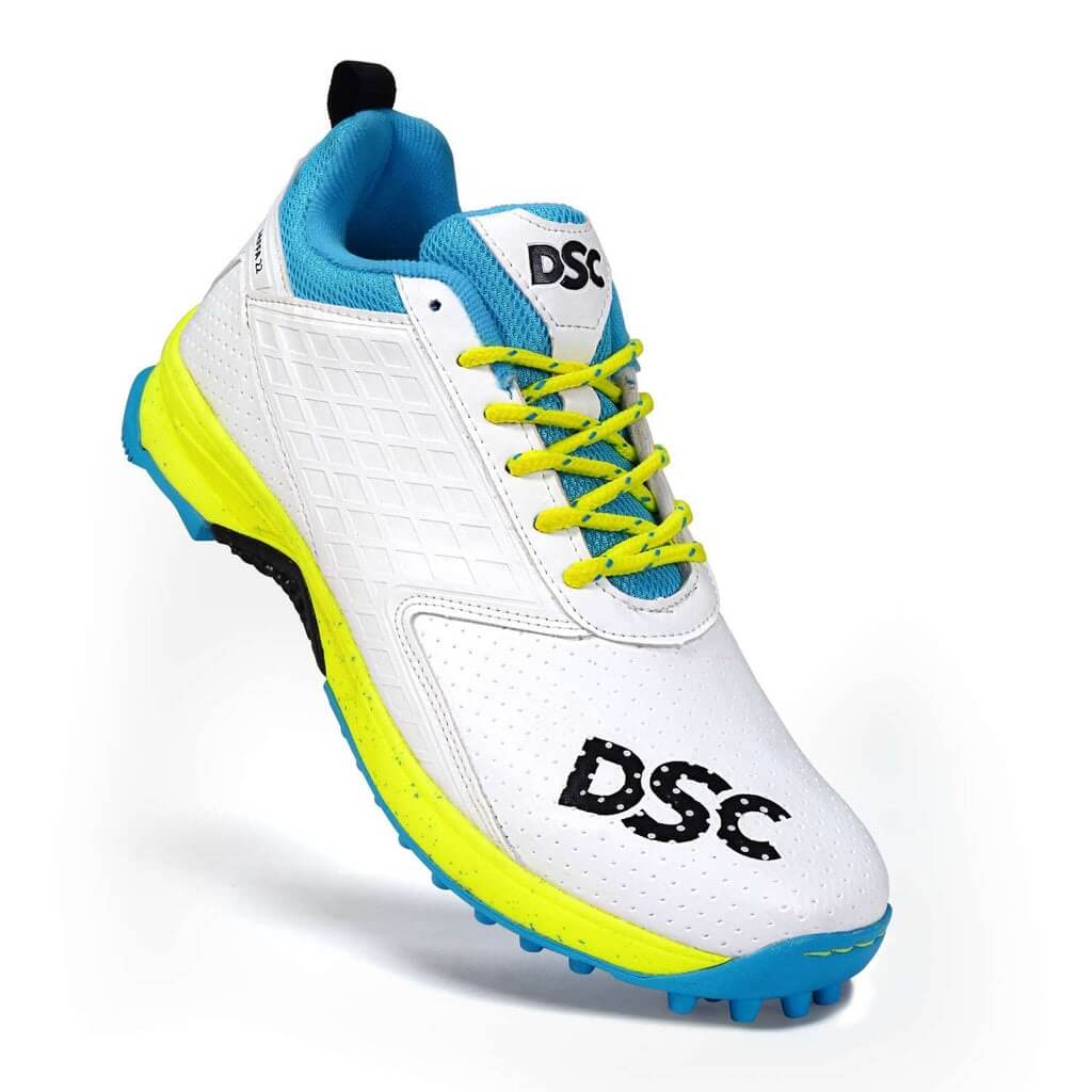 DSC Jaffa 22 Cricket Shoes (WhiteLemon Yellow)