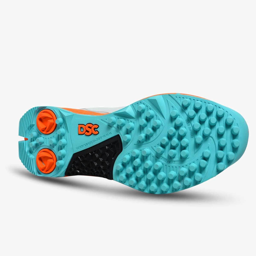 DSC Jaffa 22 Cricket Shoes (White/Orange)