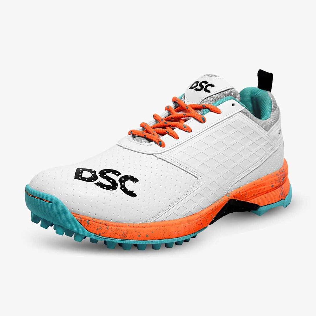 DSC Jaffa 22 Cricket Shoes (White/Orange)