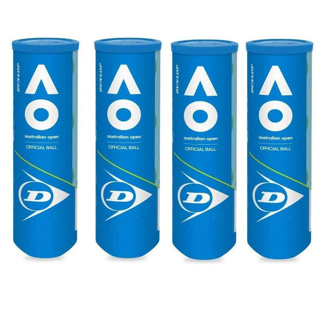 Dunlop Australian Open Tennis Balls Carton (4 Can-12 Balls)