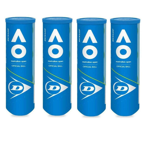 Dunlop Australian Open Tennis Balls Carton (4 Can-12 Balls)