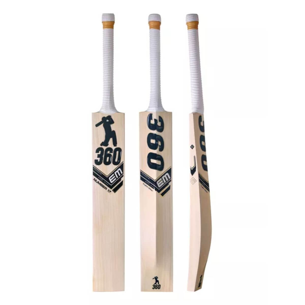 EM 360 Number 17 English Willow Cricket Bat – Sportswing.in
