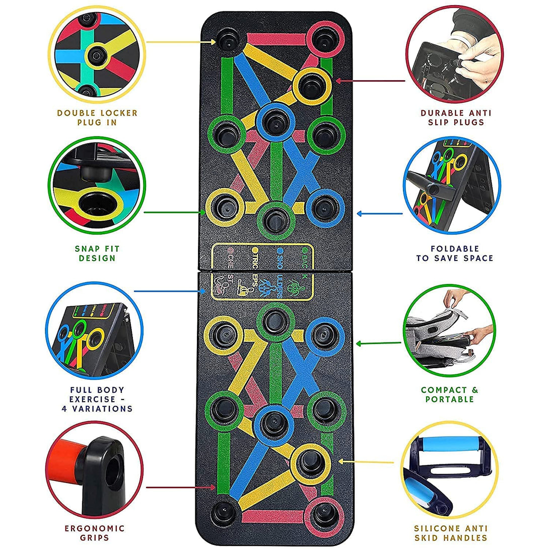 Fitfix Foldable Push-Up Board 14 in 1