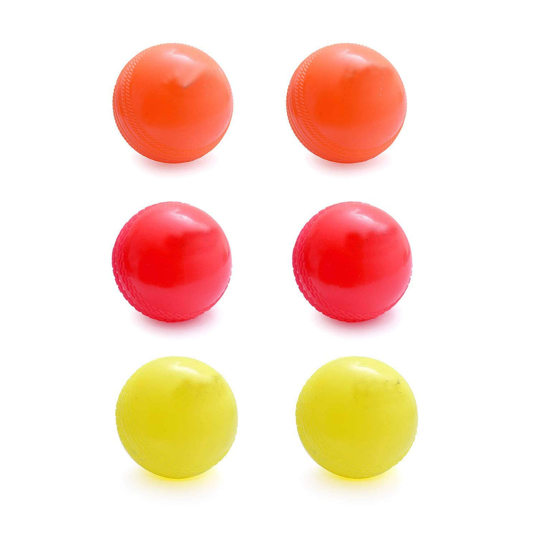 Fitfix Wind Ball Cricket Ball (Pack of 6, Multicolor)