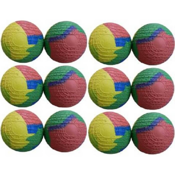 Flash Rubber Sponge Cricket Tennis Ball (Per Dozen)