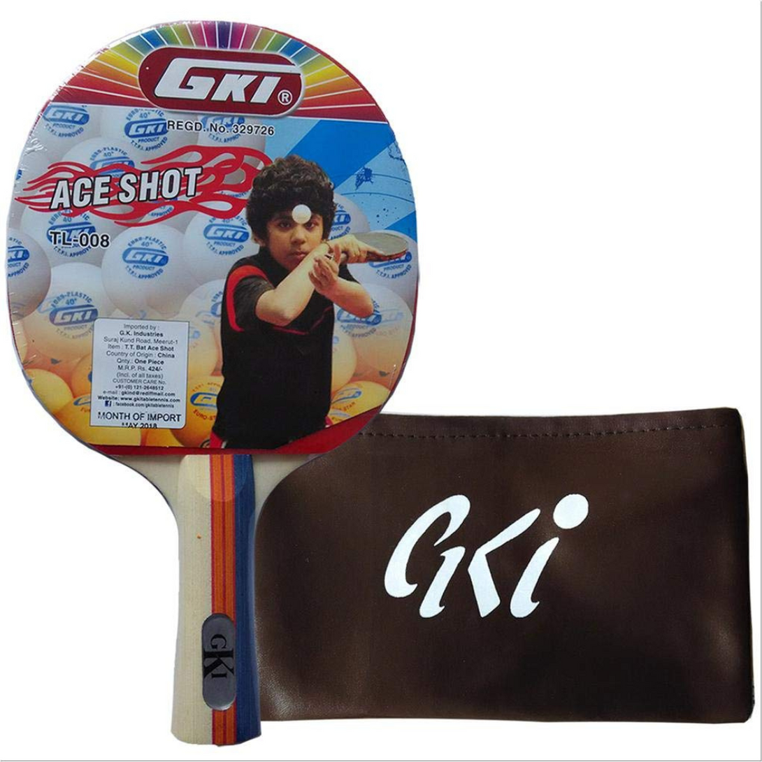 GKI Ace Shot Table Tennis Bat (Pack of 2)