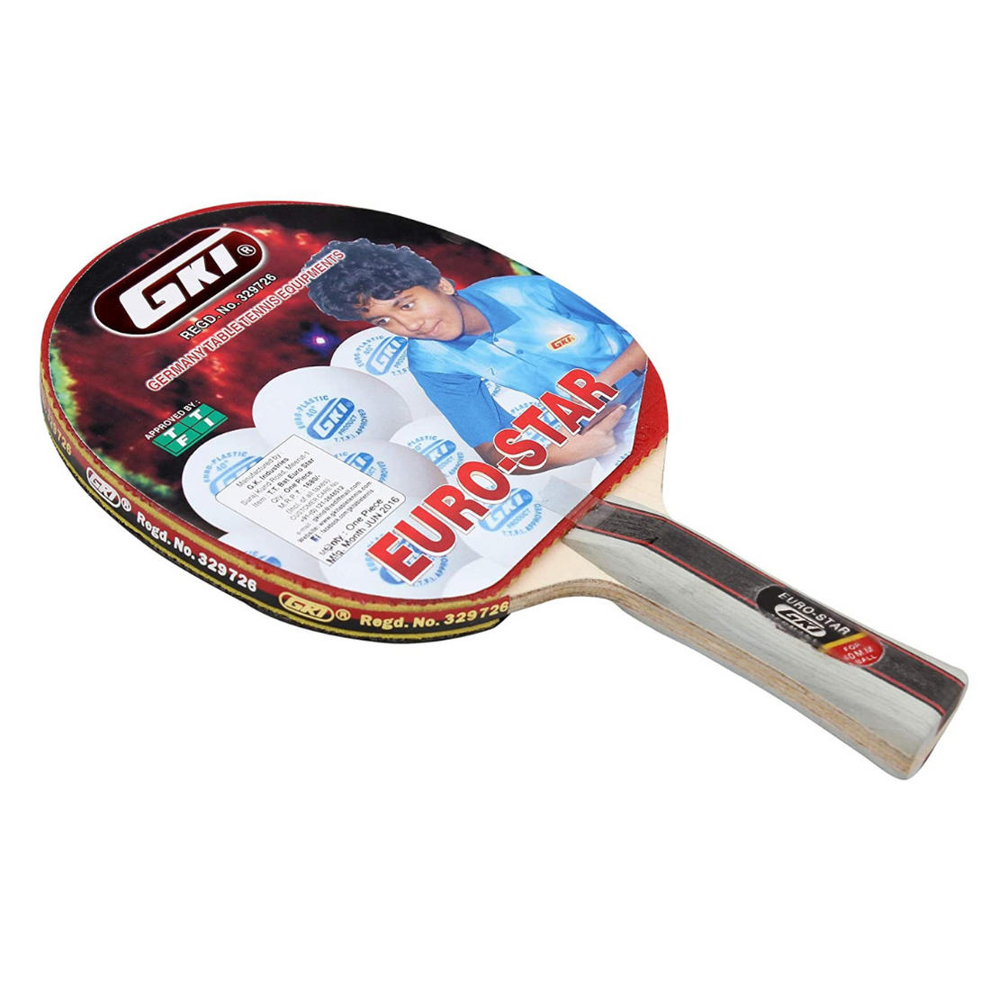 GKI Euro Star Table Tennis Bat (Pack of 2)