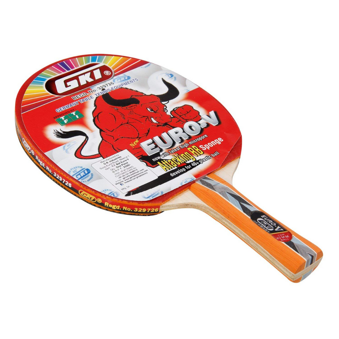 GKI Euro V Table Tennis Bat (Pack of 2)