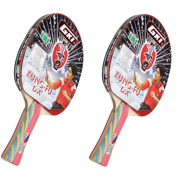 GKI Kungu Fu DX Table Tennis Bat (Pack of 2)