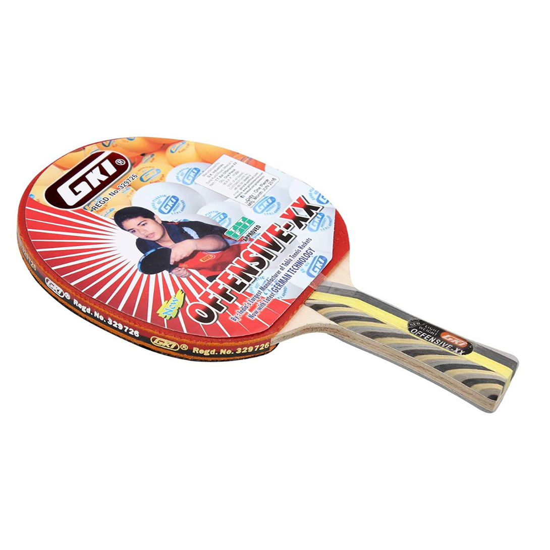 GKI Offensive XX Table Tennis Bat (Pack of 2)