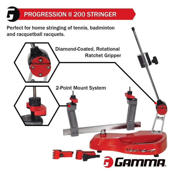 String Machine Table Gamma Progression II 200 Table Top Tennis Stringing Machine – Sportswing.in
