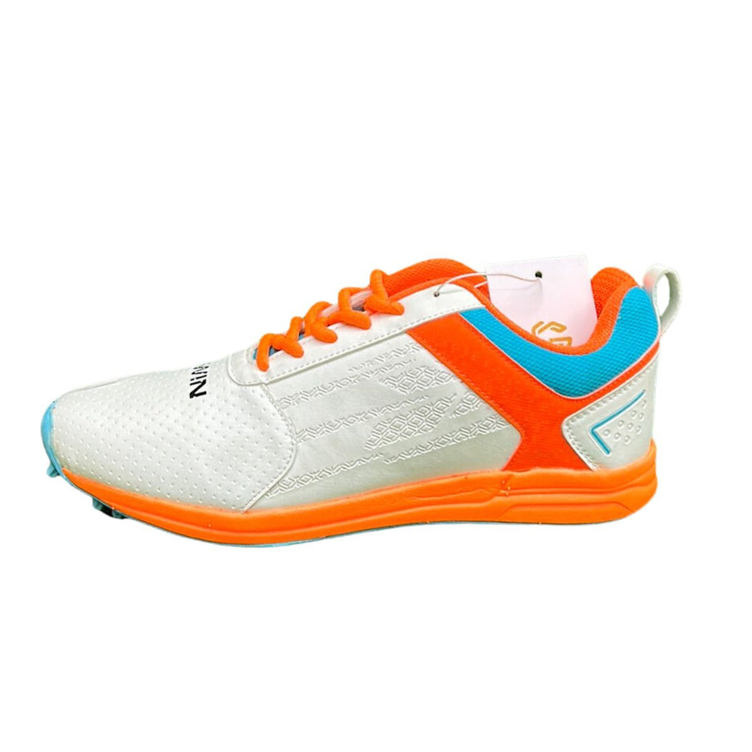 Gowin Test Cricket Shoes (White/Orange/Sky )