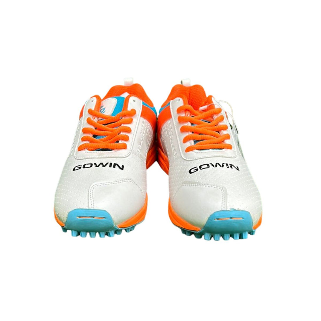 Gowin Test Cricket Shoes (White/Orange/Sky )