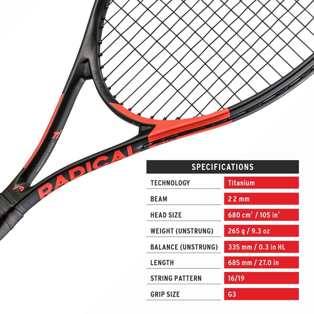 Head TI Radical Elite Tennis Racquet Strung