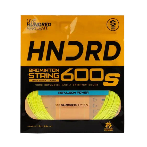 Hundred 600S Badminton String -Sorbert Lime