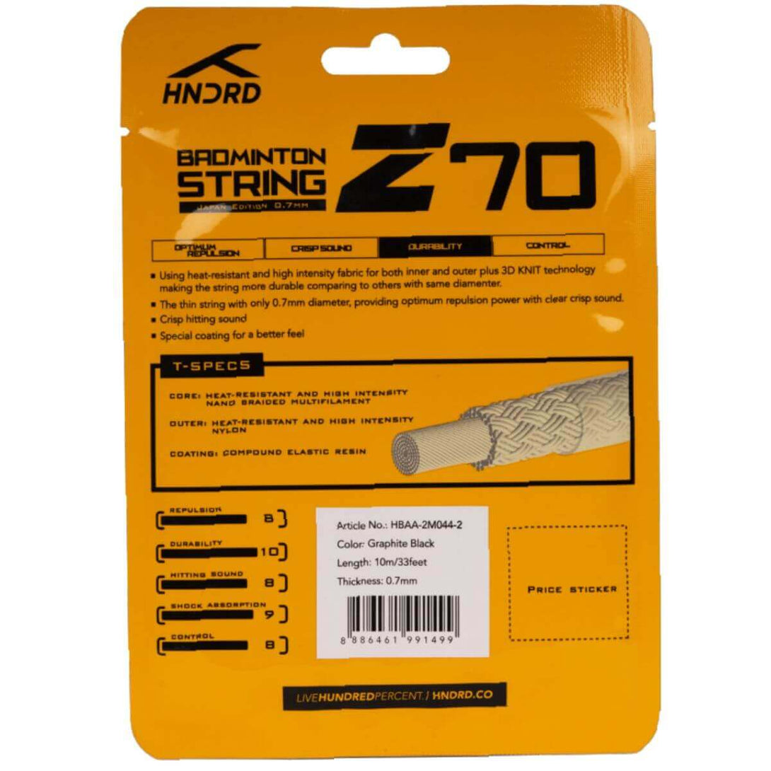 Hundred 70 Z Badminton String -Black