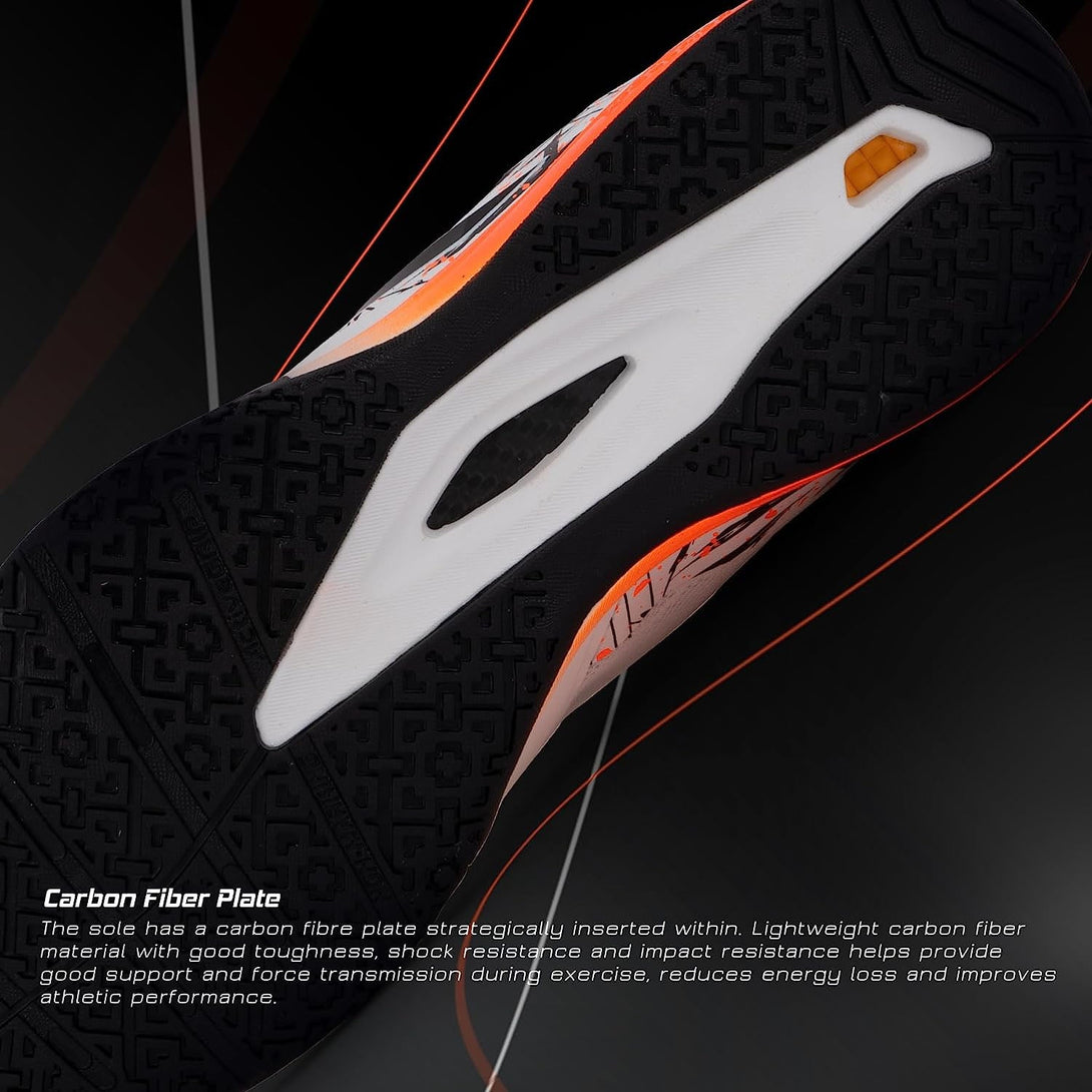 Hundred Beast Max Badminton Shoes (White/Orange)