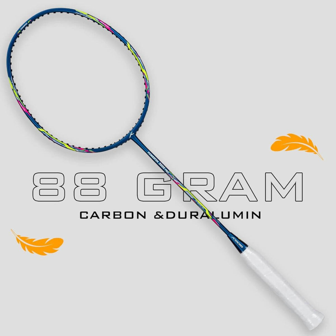 Hundred Powertek 2000 Pro Badminton Racquet-Navy