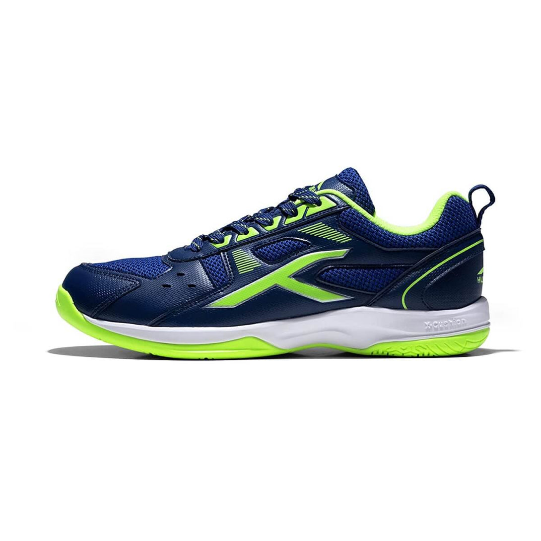 Hundred RAZE Unisex Badminton Shoes (Navy/Lime)