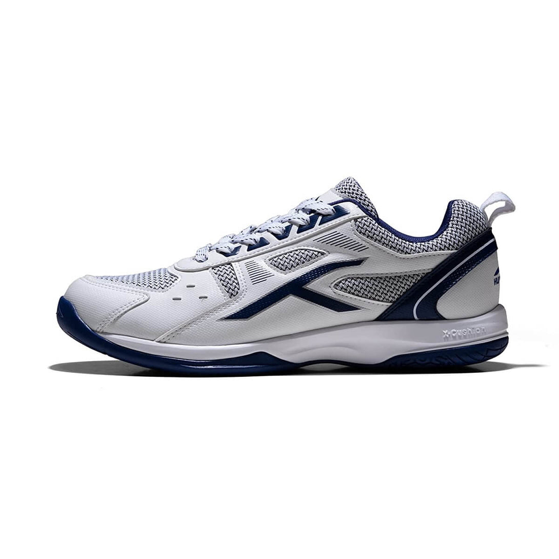 Hundred RAZE Unisex Badminton Shoes (White/Navy)
