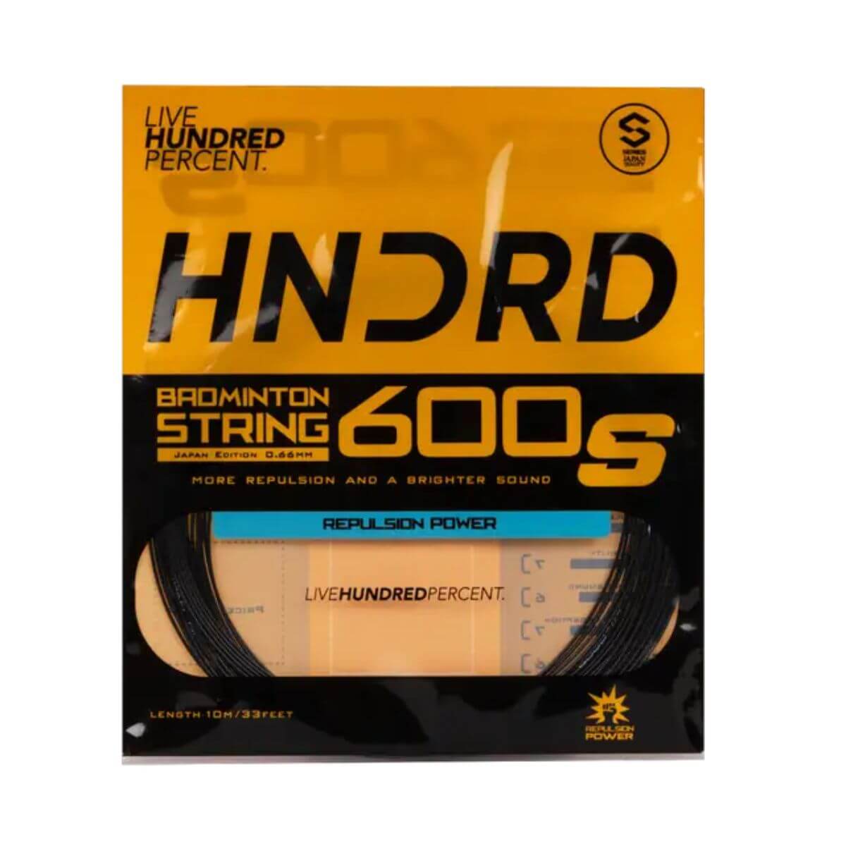Hundred 600S Badminton String -Graphite Black – Sportswing.in