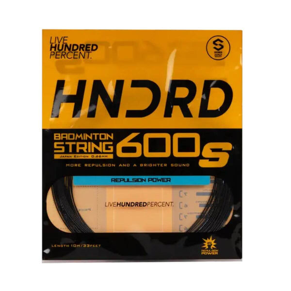 Hundred 600S Badminton String -Graphite Black
