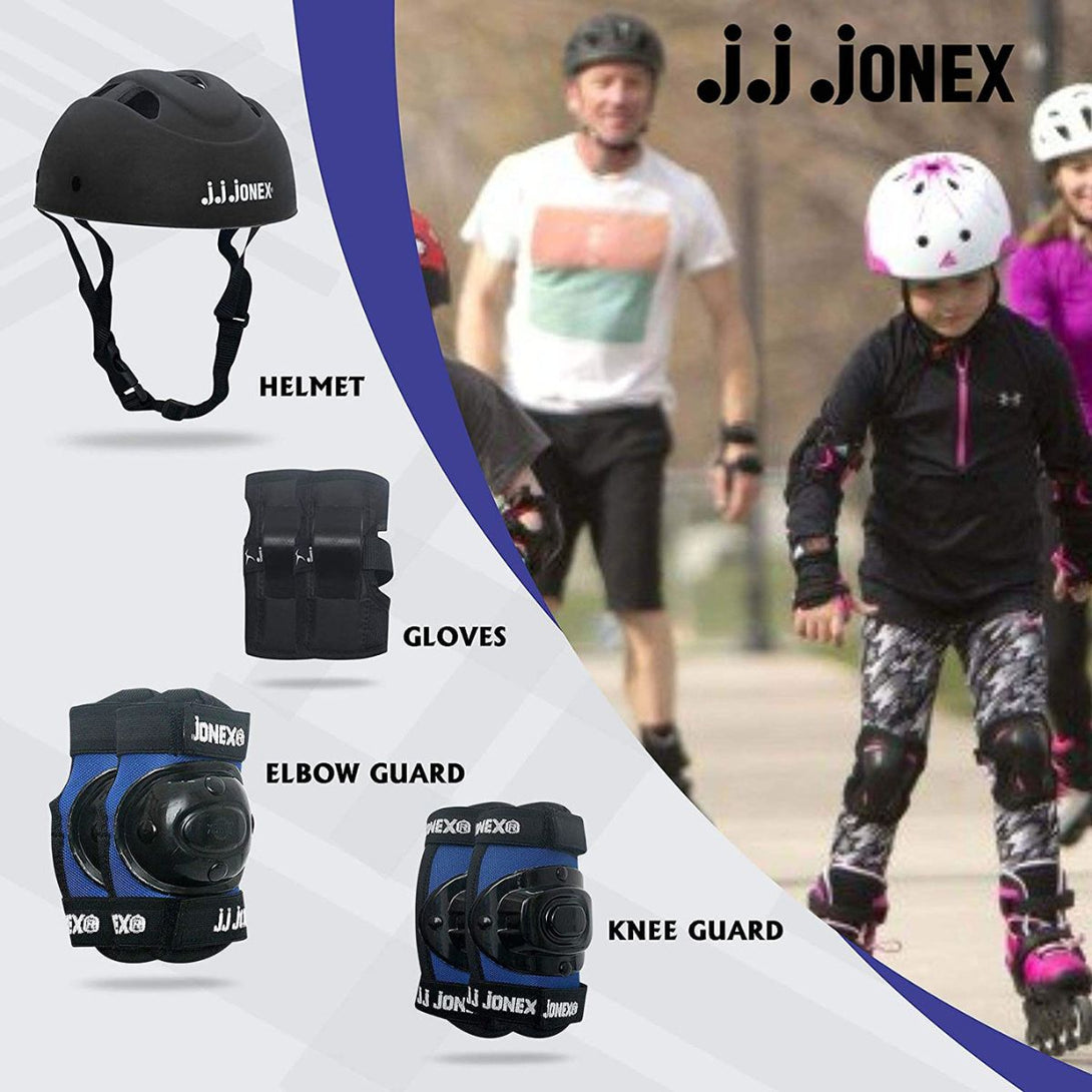JONEX Protective Skating Guard Kit (Blue-Black)