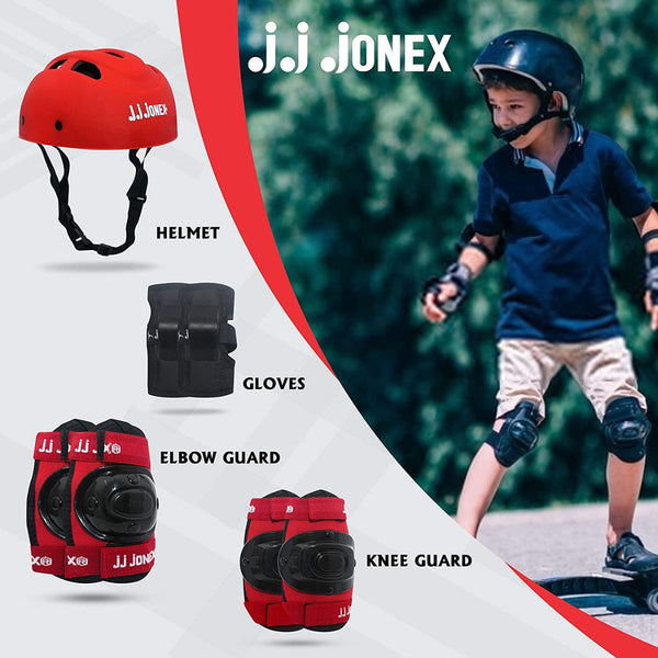 JONEX Protective Skating Guard Kit (Red-Small)