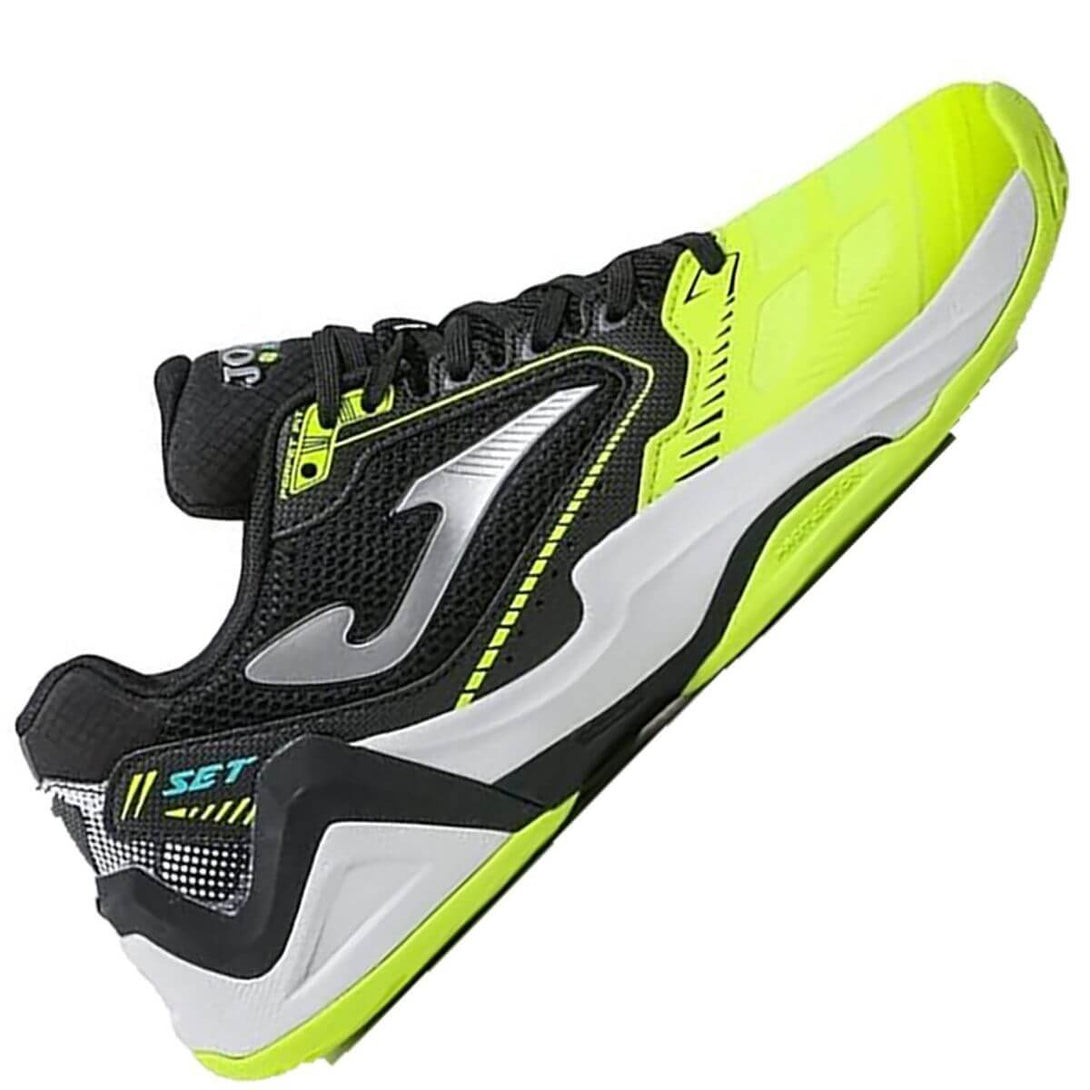Joma T Set Men Clay Court Tennis Shoes ( Black Lemon Flour)